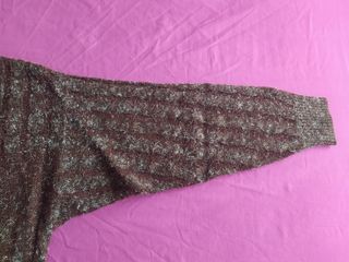 Jersey marrón y blanco talla L