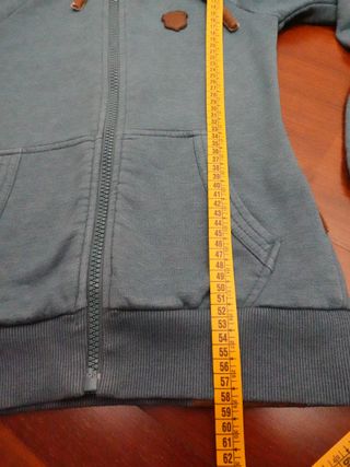 Sudadera Naketano con cremallera azul T.XS