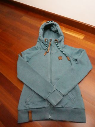 Sudadera Naketano con cremallera azul T.XS