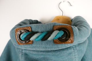 Sudadera Naketano con cremallera azul T.XS