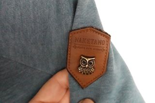 Sudadera Naketano con cremallera azul T.XS