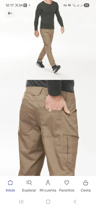 Pantalón montaña hombre trekking Decathlon Quechua