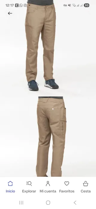 Pantalón montaña hombre trekking Decathlon Quechua