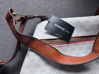 Bolso Mochila Misako Beige y Marrón sin estrenar