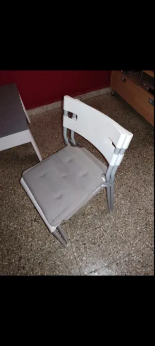 Sillas (2) Metal y Plástico