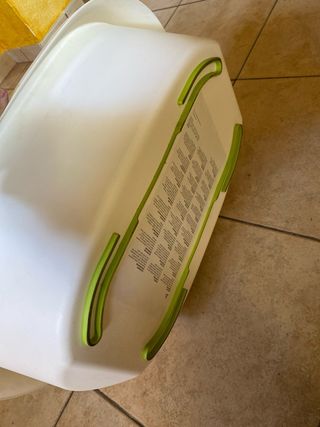 Bañera bebé blanca con antideslizante