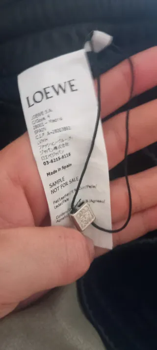 Pantalón de cuero Loewe Negro