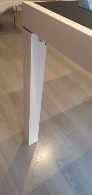 Mesa de comedor cristal y madera de 90/180x 90