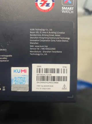 Reloj Inteligente KUMI GW6 Negocios