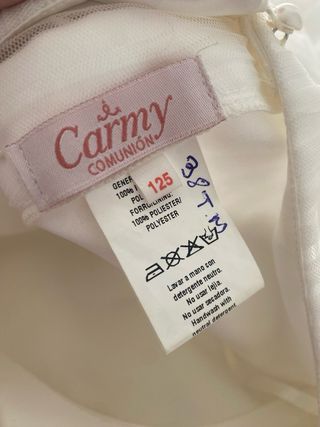 Vestido de Comunión Talla 38 Niña