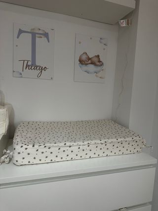 Cambiador Zara Home estampado floral Medidas 47x75