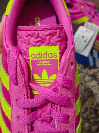 Zapatillas Adidas Gazelle Mujer Rosa y Verde