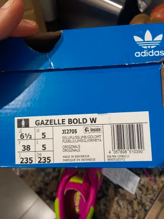 Zapatillas Adidas Gazelle Mujer Rosa y Verde