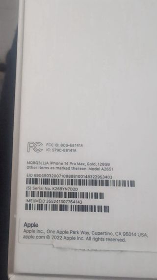 iPhone 14 Pro Max Bianco