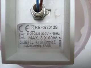 Lámpara infantil 3 tulipas corazones