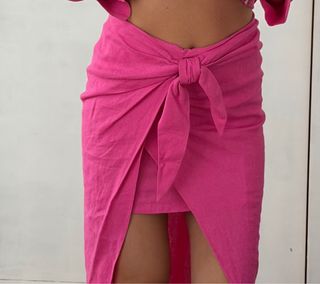 Falda rosa