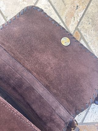 Bolso de piel Tintoretto marrón