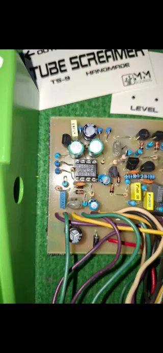 Pedal efectos guitarra Tube Scrimer Hand Made.