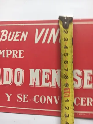 Cartel  antiguo carton Palo Cortado Meneses