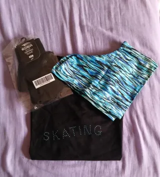 Lote patinaje artístico: Talla 9 años