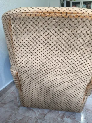 2 Butacas Tapizadas Terciopelo Marrón