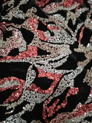 Vestido negro lentejuelas