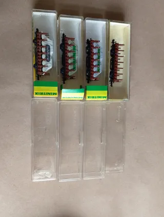 Lote 4 vagones MINITRIX