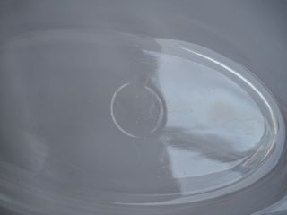 Fuente ovalada grande de cristal