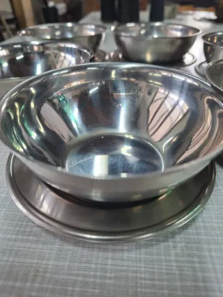 Set 6 Coppette termiche Acciaio Inox con Piattini