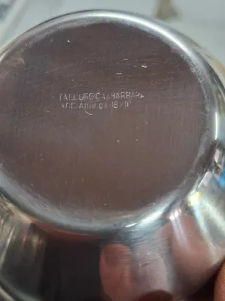 Set 6 Coppette termiche Acciaio Inox con Piattini