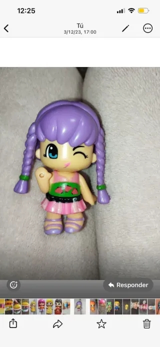 Muñeca Pin y Pon Pelo Morado