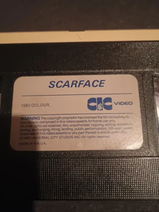 VHS Scarface Al Pacino 1983