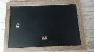 Marco fotos decapé marrón oscuro multifotos