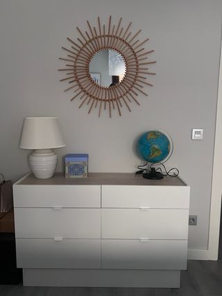 Dormitorio Matrimonio Blanco y Roble