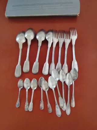 Lote Cucharas Tenedores Vintage Metal