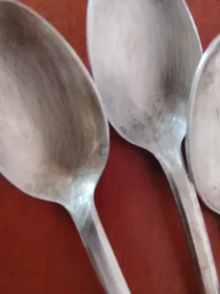 Lote Cucharas Tenedores Vintage Metal