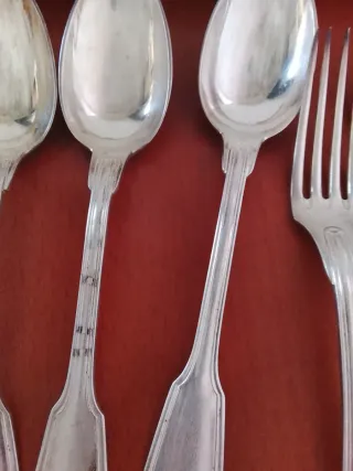 Lote Cucharas Tenedores Vintage Metal