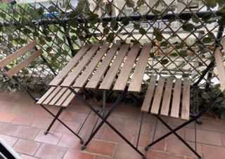 Sillas + mesa exterior