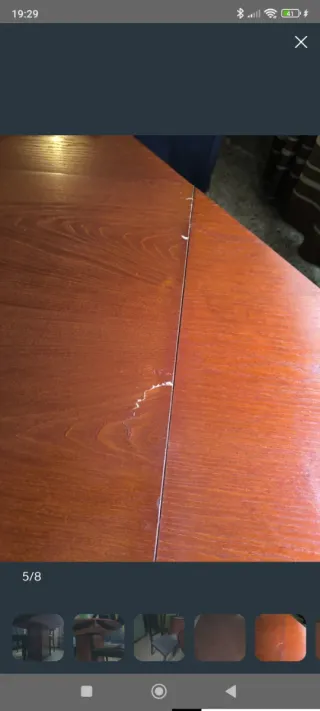 Mesa de comedor redonda con 4 sillas