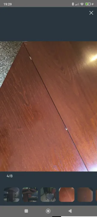 Mesa de comedor redonda con 4 sillas