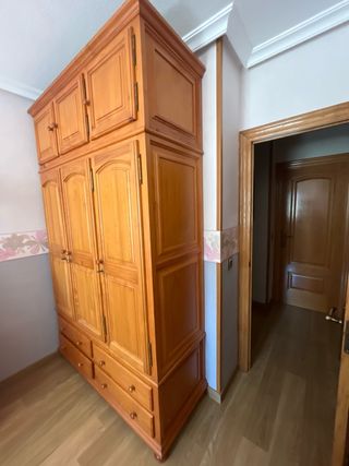 Armario Provencal Madera Con Altillo