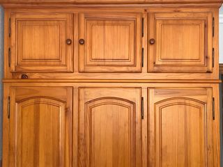 Armario Provencal Madera Con Altillo