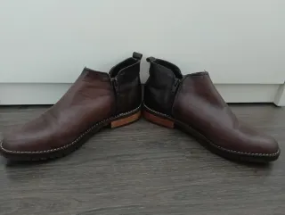 Botines marrones de cuero