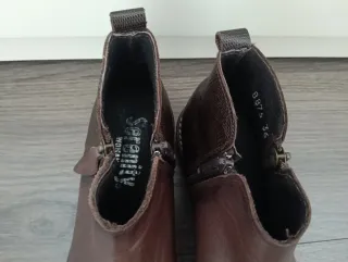 Botines marrones de cuero