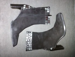 Botines FERRERIAS ante negro tacón