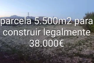 Parcela rustica para construir