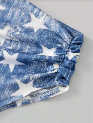 Camiseta Estilo Bandera Americana