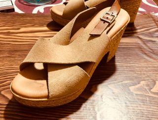 Sandali "Spartanas " Zeppa Beige Donna