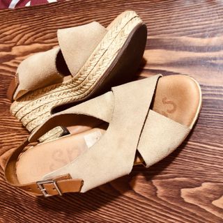 Sandali "Spartanas " Zeppa Beige Donna
