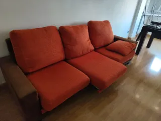 Sofá 3 plazas tela Asientos extraibles